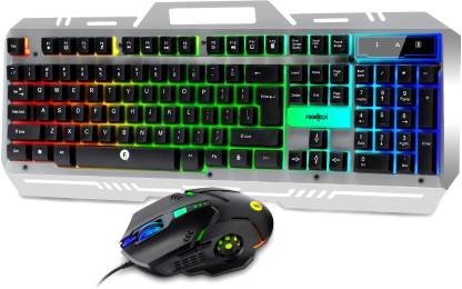 Frontech KB-0039 Wired RGB Gaming Keyboard and Mouse Combo (Black)